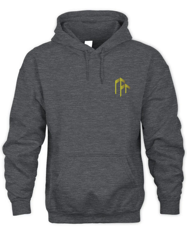 Fashion-Forward Hoodie with A BOUND Wordmark and Structural Symbol