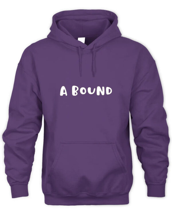 Soft Pullover Hoodie with Unique A BOUND Font and Architectural Logo