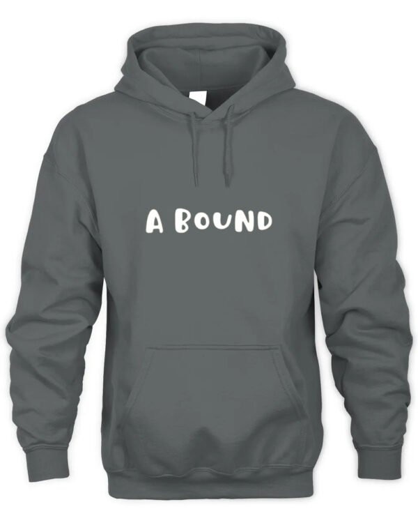 Midweight Hoodie with Stylized A BOUND Print and Symbolic Identity